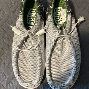 Hey Dude Wally Funk Game Day Light Grey Casual Loafers